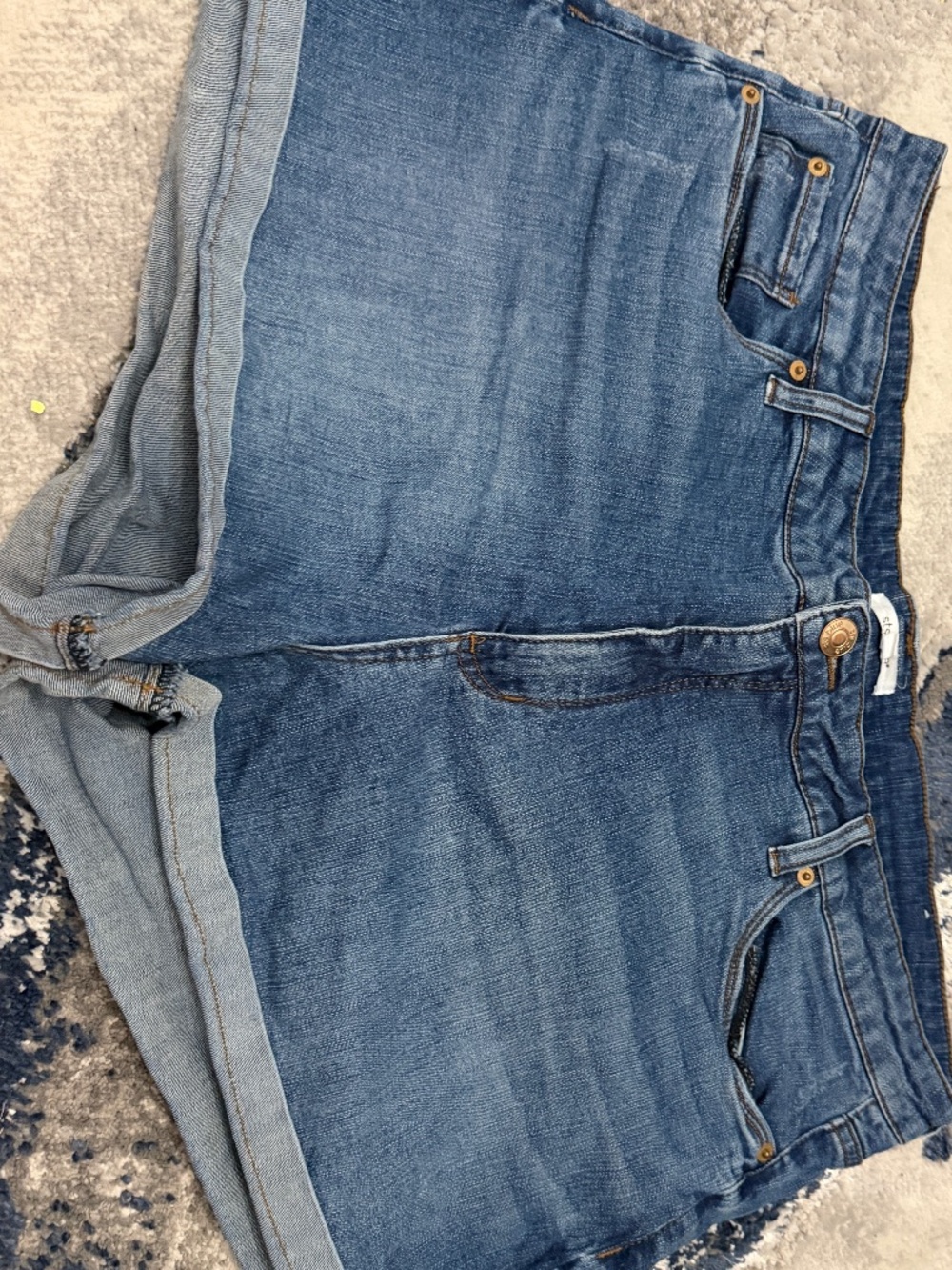 STS Blue Size 20 Denim Cuffed Hem Medium Wash Plus Size